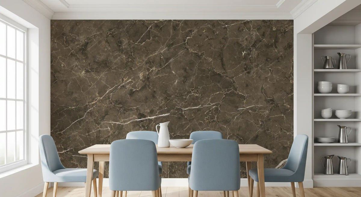 Earth Tone Marble Slab Wall Mural