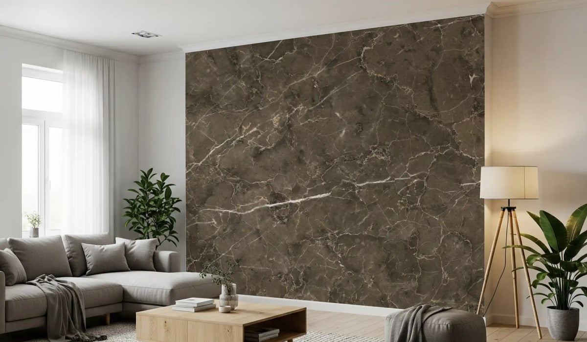 Earth Tone Marble Slab Wall Mural