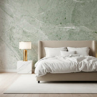 Serene Olive Stone Texture Wall Mural