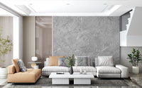 Minimalist Grey Stone Slab Texture Wall Mural