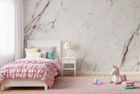 Creamy Italian Marble Slab Wall Mural