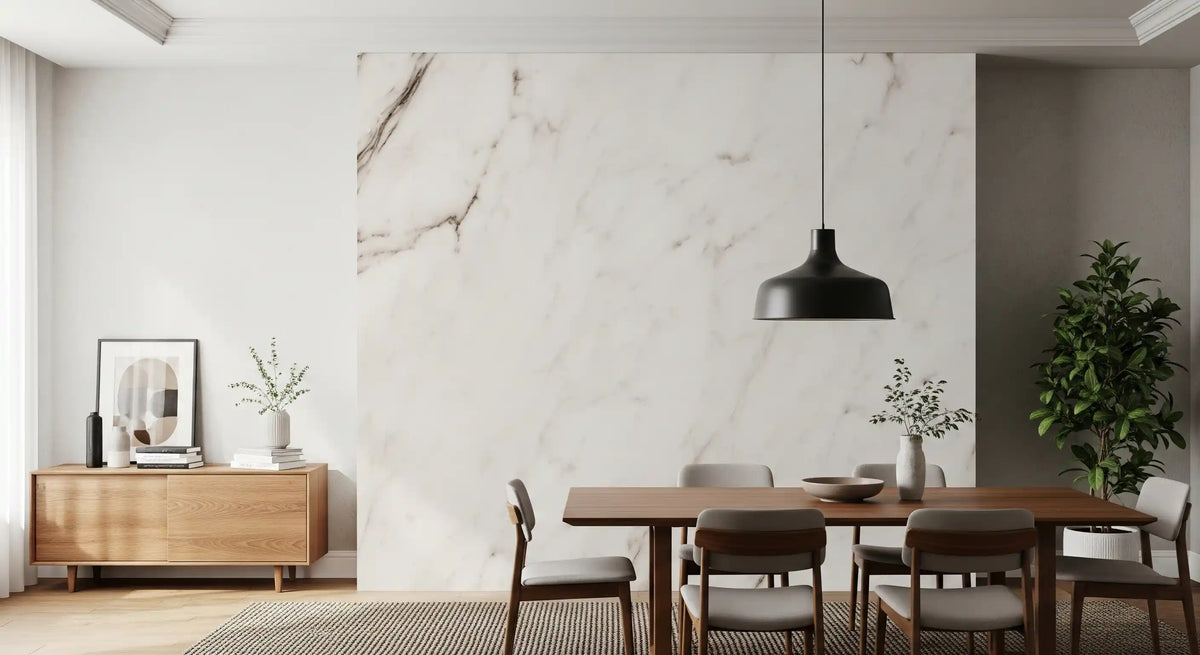 Creamy Italian Marble Slab Wall Mural