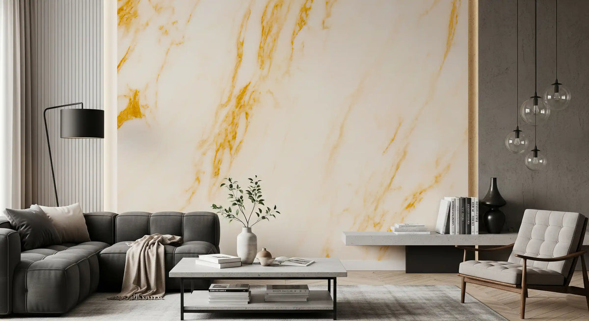 Gilded Vein Marble Wall Mural