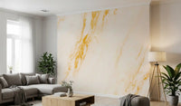 Gilded Marble Vein Wall Mural