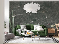 Charcoal Stone Vein Wall Mural