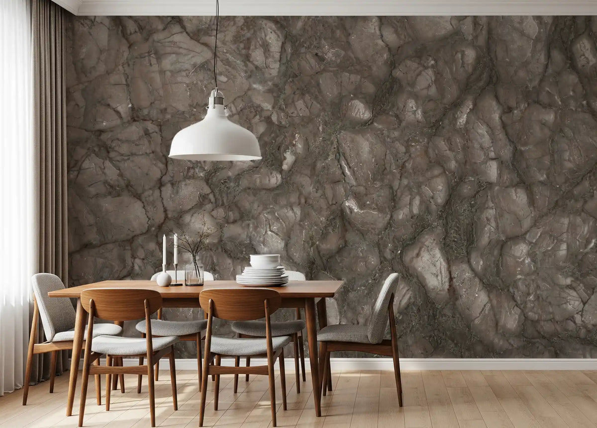 Rustic Earthy Stone Slab Wall Mural