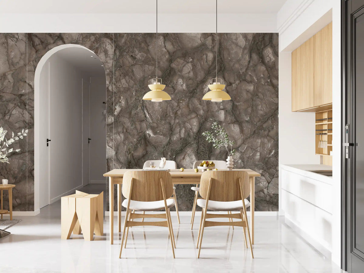 Rustic Earthy Stone Slab Wall Mural