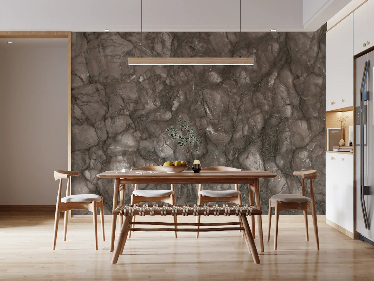 Rustic Earthy Stone Slab Wall Mural