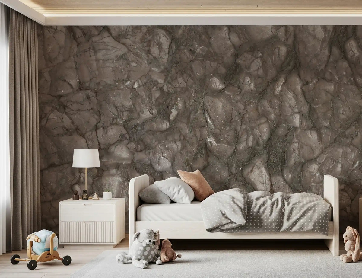 Rustic Earthy Stone Slab Wall Mural