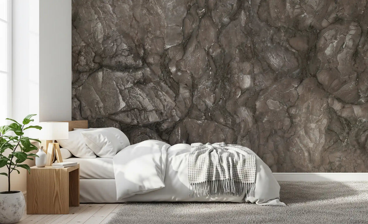 Organic Earth Tones Marble Texture Wall Mural