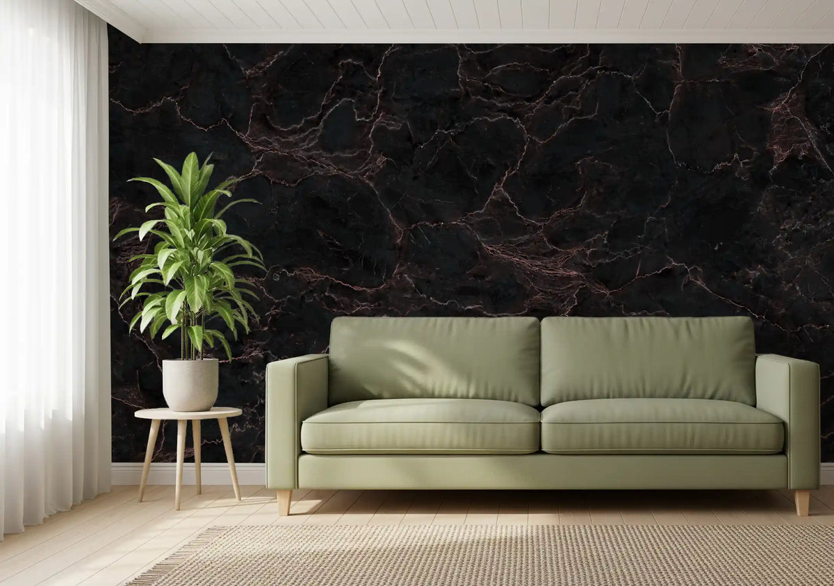 Midnight Stone Texture Wall Mural