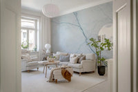 Ethereal Pale Marble Vein Wall Mural