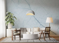 Ethereal Pale Marble Vein Wall Mural