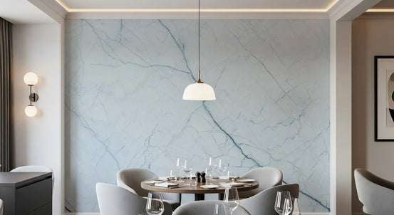 Ethereal Pale Marble Vein Wall Mural
