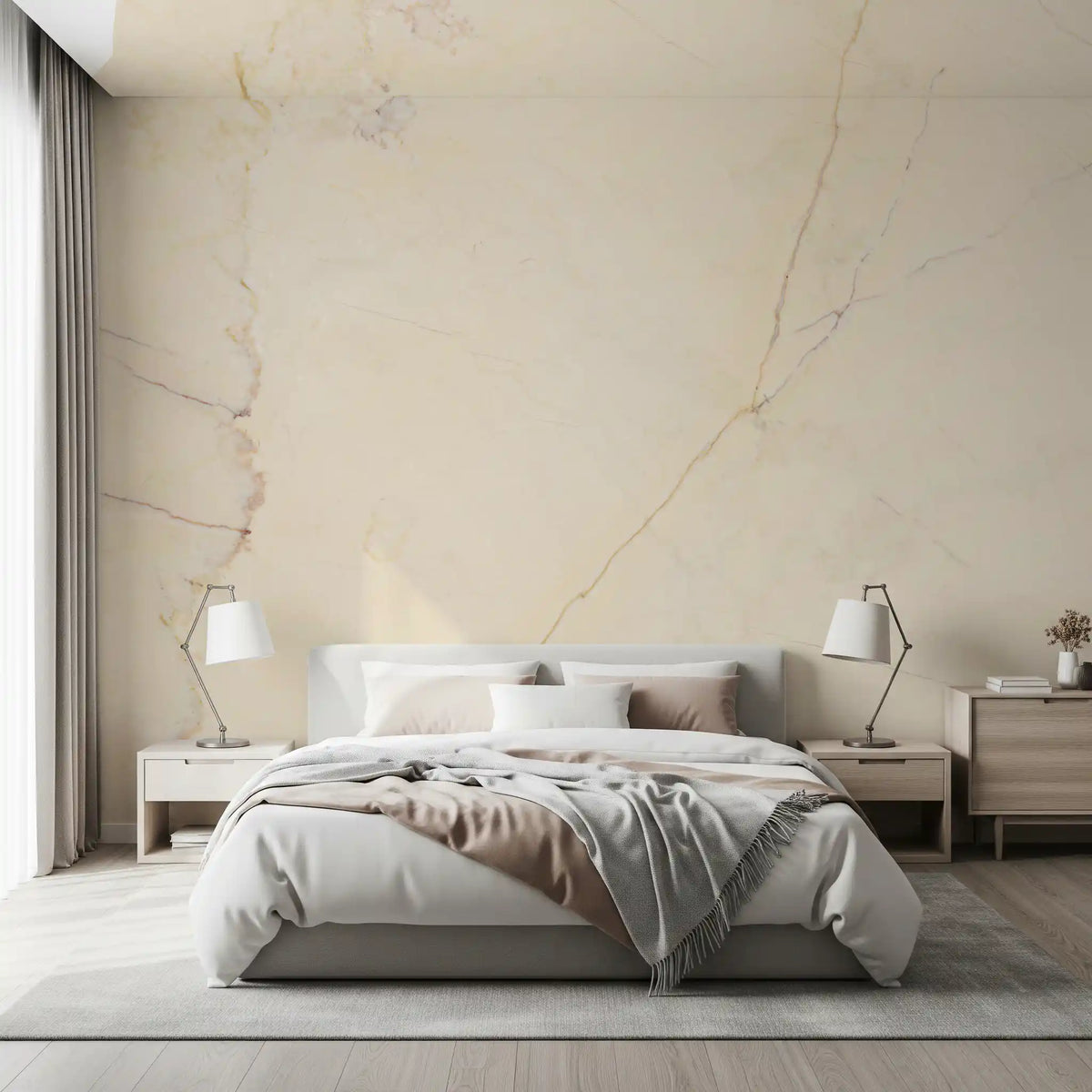 Creamy Marble Stone Texture Wall Mural