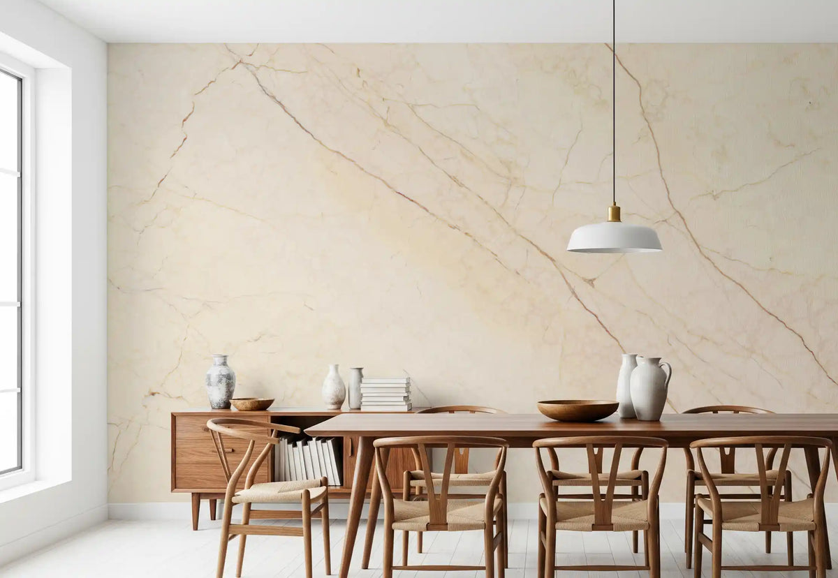 Creamy Marble Vein Texture Wall Mural