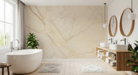 Creamy Veined Marble Surface Wall Mural