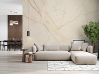 Creamy Veined Marble Surface Wall Mural