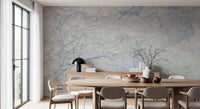 Cool Azure Stone Texture Wall Mural