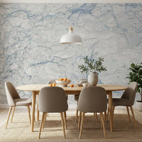 Cool Azure Stone Texture Wall Mural