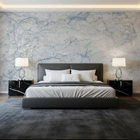 Cool Azure Stone Texture Wall Mural