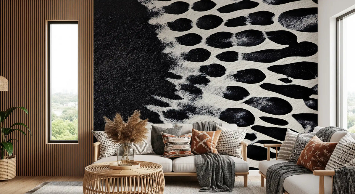 Ink Blot Abstract Wall Mural