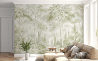 Eucalyptus Green Tuscan Forest Path Wall Mural Wall Mural