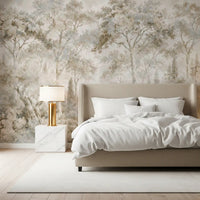 Misty Tuscan Forest Path Wall Mural Wall Mural