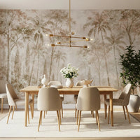 Sepia Jungle Dream Wall Mural Wall Mural