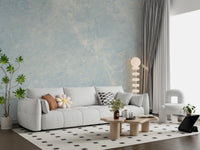 Ethereal Azure Marble Stone Wall Mural