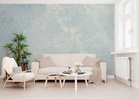 Ethereal Azure Marble Stone Wall Mural