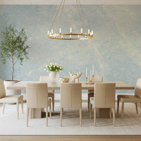 Ethereal Azure Marble Stone Wall Mural