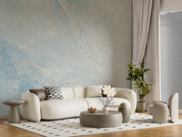 Cool Azure Marble Slab Texture Wall Mural