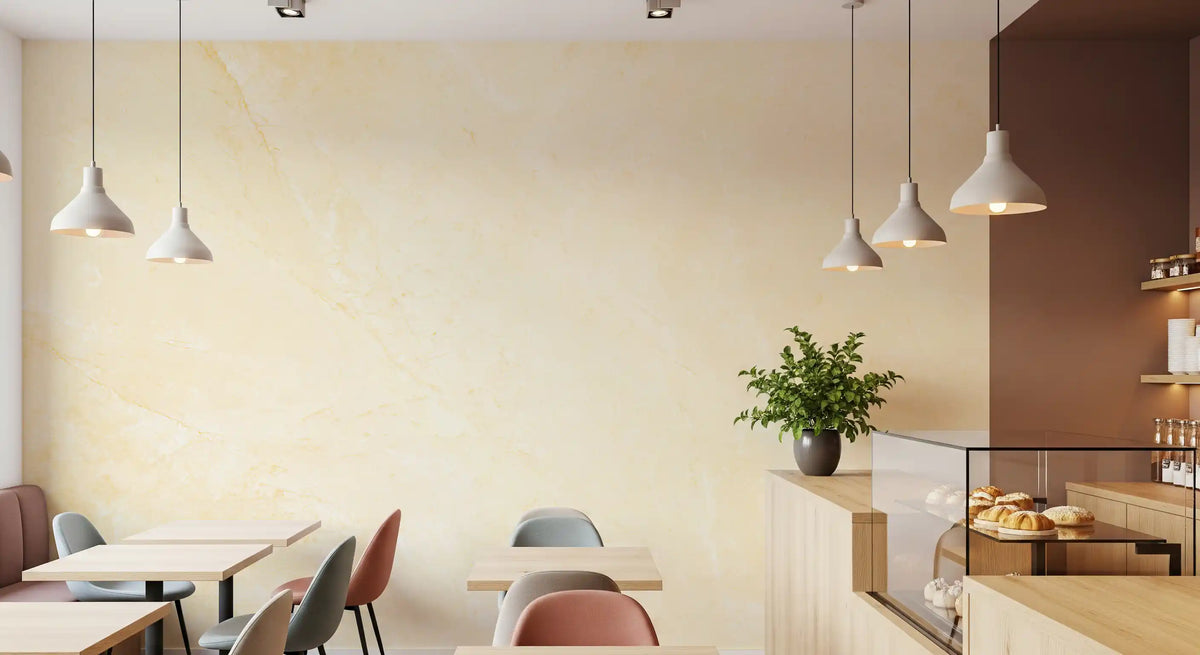 Creamy Calacatta Stone Texture Wall Mural