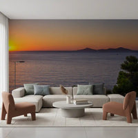 Mediterranean Sunset Horizon Wall Mural