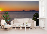 Mediterranean Sunset Horizon Wall Mural