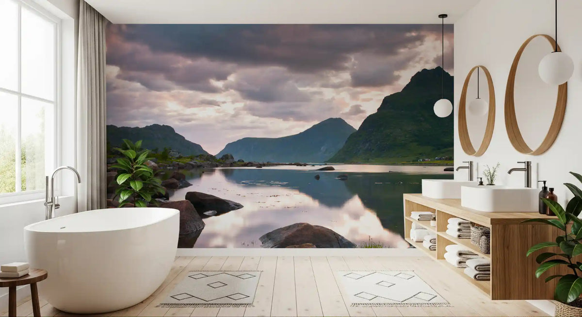 Still Water Highland Horizon Wall Mural