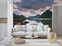 Still Water Highland Horizon Wall Mural
