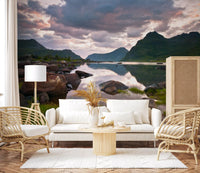 Still Water Highland Horizon Wall Mural