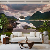 Still Water Highland Horizon Wall Mural