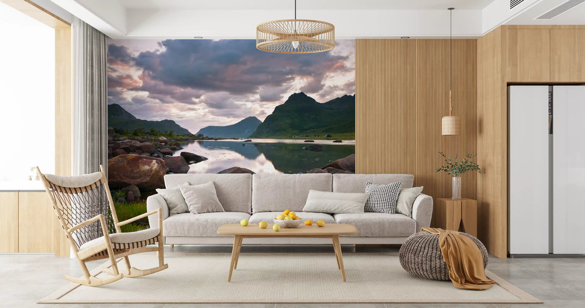 Still Water Highland Horizon Wall Mural