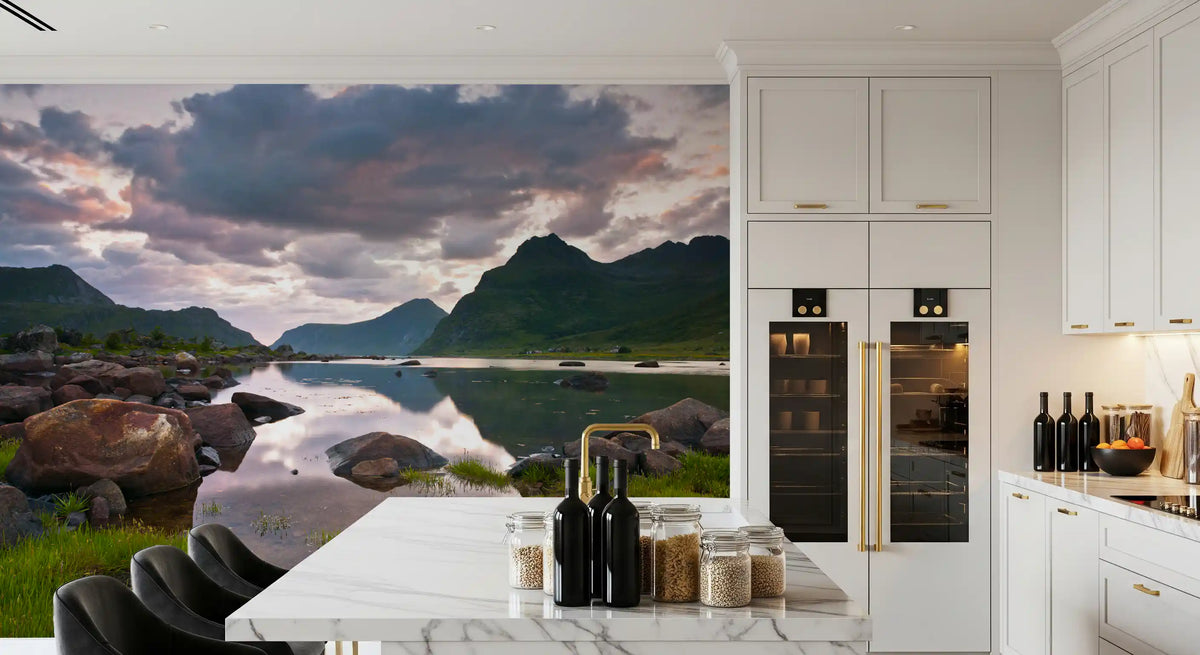 Still Water Highland Horizon Wall Mural
