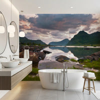 Still Water Highland Horizon Wall Mural