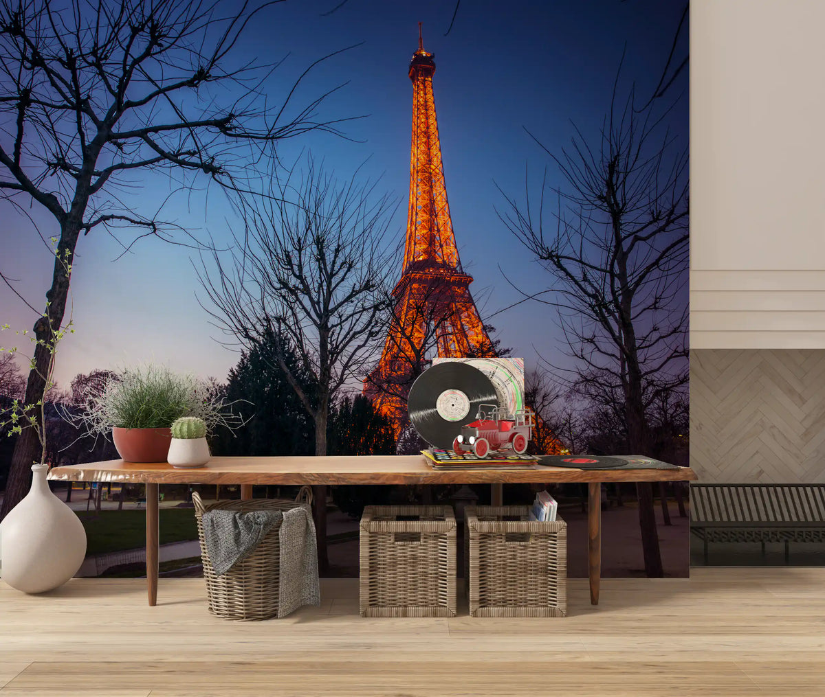 Architectural Twilight Parkscape Wall Mural