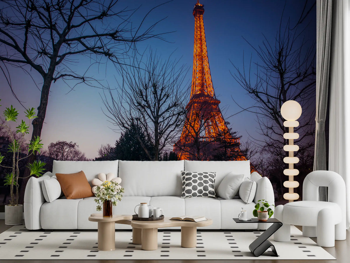 Architectural Twilight Parkscape Wall Mural