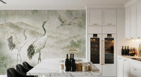 Nature's Fusion Japanese Cranes Mural Wall Mural