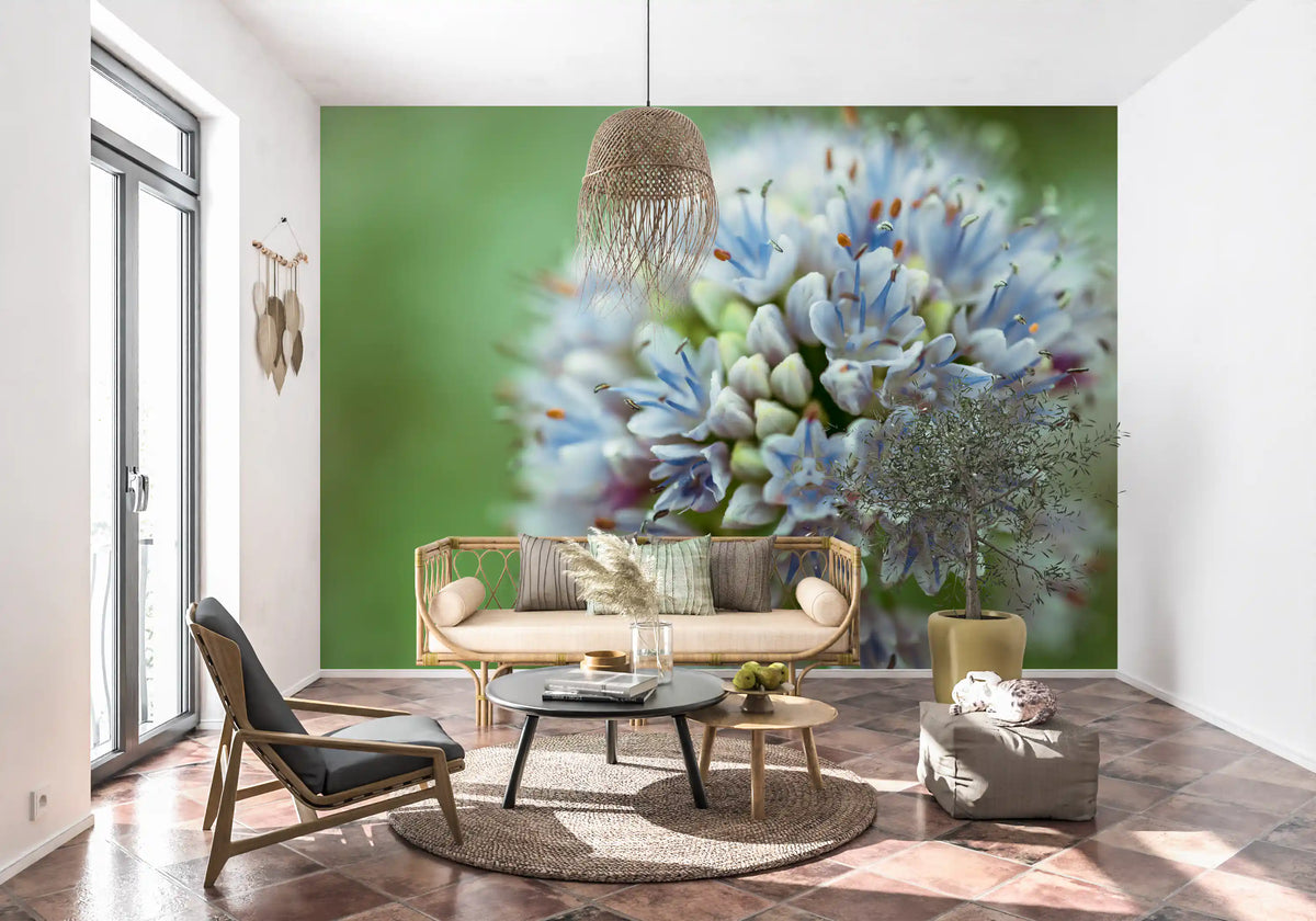 Abstract Spring Petal Cluster Wall Mural