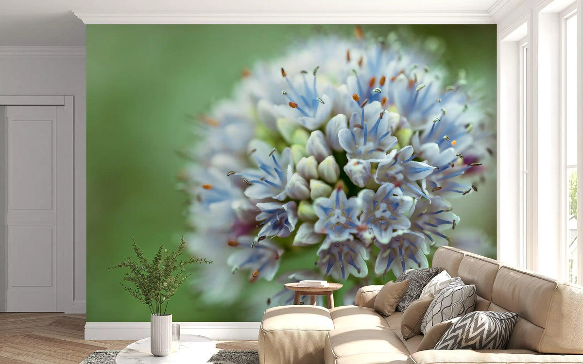 Abstract Spring Petal Cluster Wall Mural