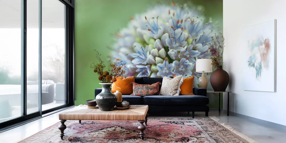 Abstract Spring Petal Cluster Wall Mural