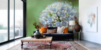 Abstract Spring Petal Cluster Wall Mural